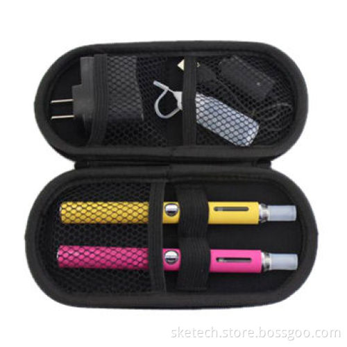 Electronic cigarette starter kit with spring coil, unique design